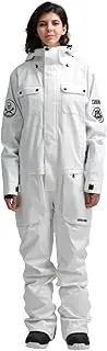 [GSOU SNOW] Ski Suits Women Men One Piece Snow Suits Waterproof Windproof Men Snowsuit Insulated Ski Jumpsuit for Snow Sports