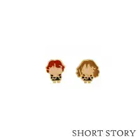 在飛比找Yahoo奇摩購物中心優惠-Short Story 哈利波特系列可愛榮恩&妙麗耳環