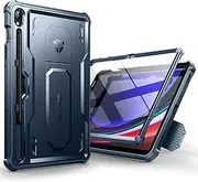 [Dexnor] for Samsung Galaxy Tab S9 Case, [Built in Screen Protector and Kickstand] Heavy Duty Military Grade Protection Shockproof Protective Cover for Samsung Tab S9 - Blue