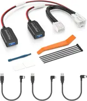 GPS Dash Cam Power Adapter,(12Pin Type B Connector)Mirror Camera Radar Charge...