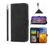 LMW Flip Leather Wallet Case for iPhone 12 Mini - Black