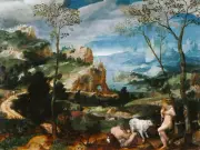 Landscape with Mercury and Argus | Flemish Art | 1570 Renaissance Print