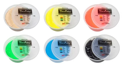 TheraPutty Plus Exercise Putty Multiple Sizes & Resistances Hygienic, Effective