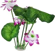 GANAZONO Purple Artificial Aquatic Plants Plastic Aquarium Plastic Landscape Fish Tank Decors Artificial Fish Tank Plants