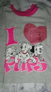 12-18 Month 101 Dalmation Pups Glittering Tee Shirt NWT Disney