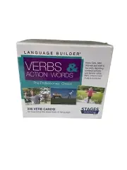 Stages Learning Language Builder Verbs & Action Words 230 Verb Cards NEW Sealed