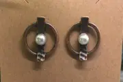 Half Inch Bronze-tone Earring Set Bohemian Retro Post New Free Ship 7026