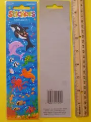 Amscan Autocollants STICKERS ~ Whale, Dolphin, Turtle, Sea Horse, Lobster, Fish