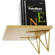 2x Triangle Shelf Brackets Floating Shelves Braces Support Holder Wall Ornament