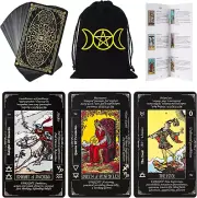 Tarot Cards with Guide Book & Linen Carry Bag, 78 Classic Original Tarot