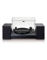 [Lenco] Turntable with Bluetooth & 2 Separate Speakers in Black