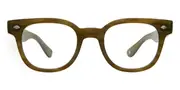 Garrett Leight CANTER OLV Men's Glasses Green Size 47 - Private Health Rebate - Blue Light Block Available