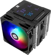 Thermalright Peerless Assassin 120 Digital ARGB Black CPU Cooler, Double Towers and Double Fans Cooling, CPU Air Cooler, Digital Screen Top Cover, for AM4/AM5,Intel LGA1851/1700/115X/1200