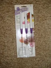 New WILTON CANDY MELTS Dipping Tools Set 3-Piece NIP! Stainless Steel $0 S/H!