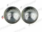 2x Sealed Beam 5-3/4" 146mm Headlight High Beam Incandescent 3 Pin 60/37w 12V