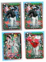 2024 Topps Holiday Diamondbacks 4-Card Lot – Corbin Carroll, Jordan Lawlar RC +