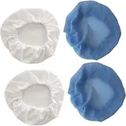 [COLLBATH] Elastic Static Kitchen Cap Mesh Chef Hat for Food Service Waiter Working Hat Set (2 White)
