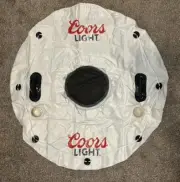 BRAND NEW COORS LIGHT BEER RIVER FLOAT WHITE NET BOTTOM ROPE CUP HOLDERS HANDLES