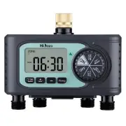 4 Zones Water Timer, Garden Hose Timer with Rain Delay, Manual Watering, Prog...