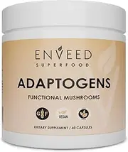 Enveed Superfoods ADAPTOGENS | Adaptogenic Support Supplement — Ashwagandha, Maca Root & Full Spectrum Mushrooms | Boost Your Immune Response & Energy Levels with 100% Natural Ingredients—30 Servings
