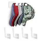 4pcs Organizer Racks Self-adhesive Kitchen Storage Punch-free Hanging Hooks Safe
