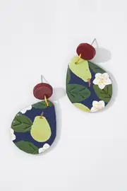 Large Pear Dangle Earrings--SEEK-LARGE-PEAR
