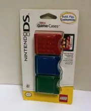 Nintendo DS Lego Brick Game Cases Set of 3 Storage Red Blue Green 2011 New B11