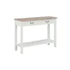 Console Table White 110 X 35 X 80 Cm Wood