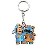 Scooby Doo and Stitch Keychain