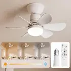 Socket Fan Light, Ceiling Fans with Lights and Remote Control, 3 Fan Speeds, ...