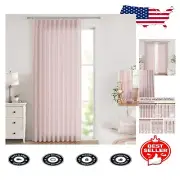 Eco-Friendly Pink Pinch Pleat Curtains 60"x120" - Light Filtering Window Drapes