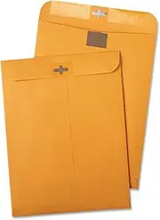Quality Park Postage Saving ClearClasp Kraft Envelopes, 10 x 13, Brown Kraft, 100/Box