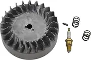 HAUERTZX Aluminum Flywheel 10krpm with Key & Valve Springs Fit for Predator 212 Non hemi Engine Ghost 212cc 224cc 69730 69736 6.5hp GX200 196 BSP Tilly Coleman CT200U BT200X CT200U-EX GX160 GX200