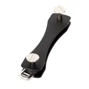 Smart Keychain 12 Key Compact Genie Holder Organizer Pocket Size Ring Car Clip Folder Storage Collector Outdoor House Aluminum Black
