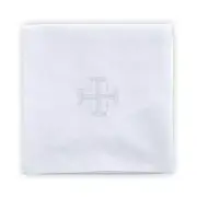 Embroidered 100 percent Linen Jerusalem Cross Corporal Size 18 inch SQ Pack of 4