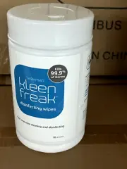Qty 10 Packs Kleen Freak 70-Sheet 70-oz Citrus Hand Sanitizer Wipes #03050100