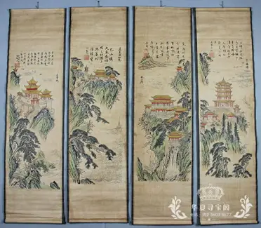 今日特惠-山水畫』李嘉誠同款辦公室字畫鴻運當頭源遠流長國畫山水畫