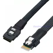 Slim SAS 4.0 SFF-8654 4i 38pin to Mini SAS SFF-8087 Target Hard Disk Raid Cable