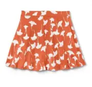 DVF for Target Girl’s L Large 10/12 Skort Orange Gingko Cherry Tomato Mini New