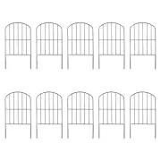 10x Garden Fence Panels Garden Fencing Picket Edge Outside Backyard Lawn Pet