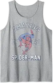 [Marvel] Spider-Man 1962 Text Flag Fill Tank Top