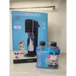 SODASTREAM ART自動扣瓶氣泡水機-黑色 贈水滴水瓶0.5LX2