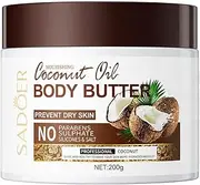 Moisturizing Body Cream, Coconut Moisturizing Body Butter Body cream, (Coconut Oil)