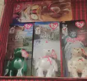 TY BEANIE BABIES MCDONALDS INTERNATIONAL BEARS SET OF (4) Preowned