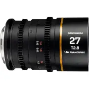 Laowa Nanomorph 27mm T2.8 1.5X S35 Anamorphic Lens - Fuji X Mount (Amber)