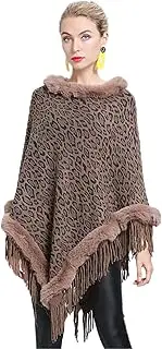 [HAMKVBPR] Women's Shawl Scarf Women's Poncho Sweater Elegant Shawl Wrap With Tassel for Party and Christmas