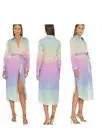 Sold Revolve Le Superbe Girlfriend Ombre Stripe Button Midi Dress Sz 8 (355$)