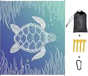 Miners2000 Beach Blanket Waterproof Sandproof, Sand Free Beach Blanket for Adults,Beach Mat Waterproof Sandproof,Oversized Lightweight Blanket for Beach Party, Travel, Camping (Turtle)