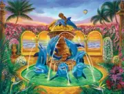 Dolphin Accent & Decor Tile Fernando Agudelo Art FAA001AT