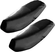 Anneome 2pcs Saddle Cushion Eletric Bike Eléctric Bike Bicicletas Eléctricas Bike Cushion Electric Bicycle Bike Saddle Bike Pad Dirt Bikes Electric Bike Leather Motorcycle Saddle Black